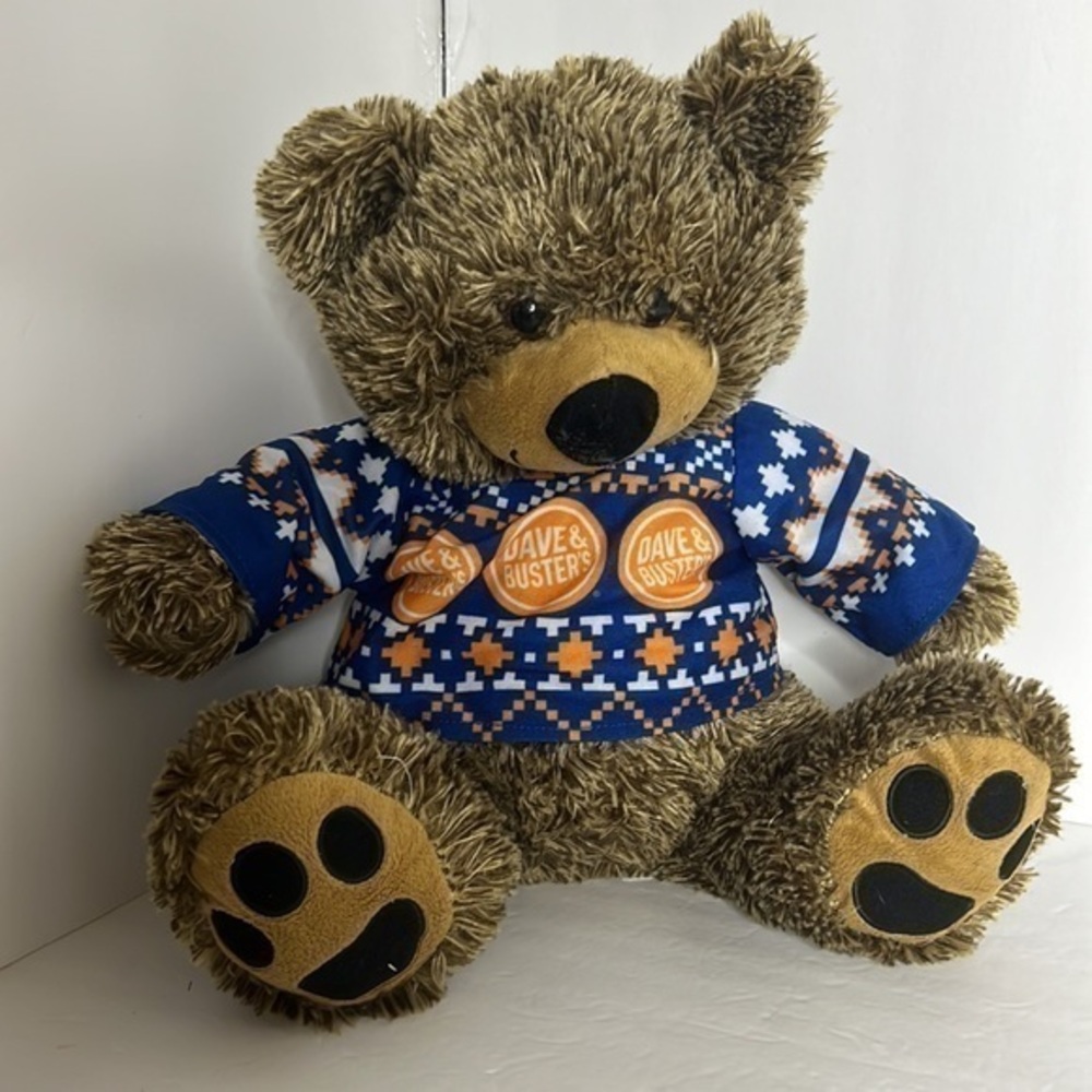 DAVE & BUSTER BEAR WITH JERSEY
